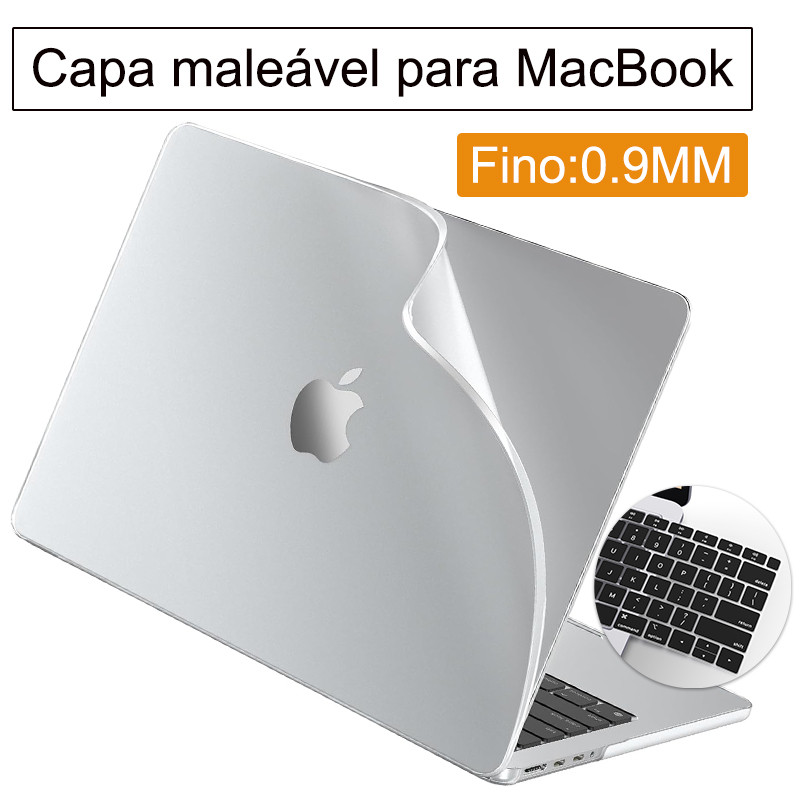 Capa Macia Ultrafina Para MacBook Air 13 M4 M3 M2 A3240 A3113 2025 15.3 Pro14 M5