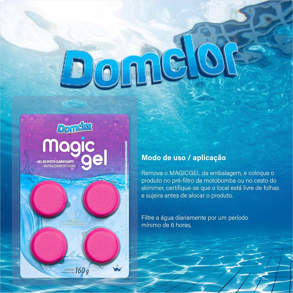 Clarificante Finalizador Floculante Pastilha em Gel 180g