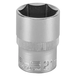 SOQUETE SEXTAVADO ENCAIXE 1/2POL., CRV, 21MM, 1PC // STELS
