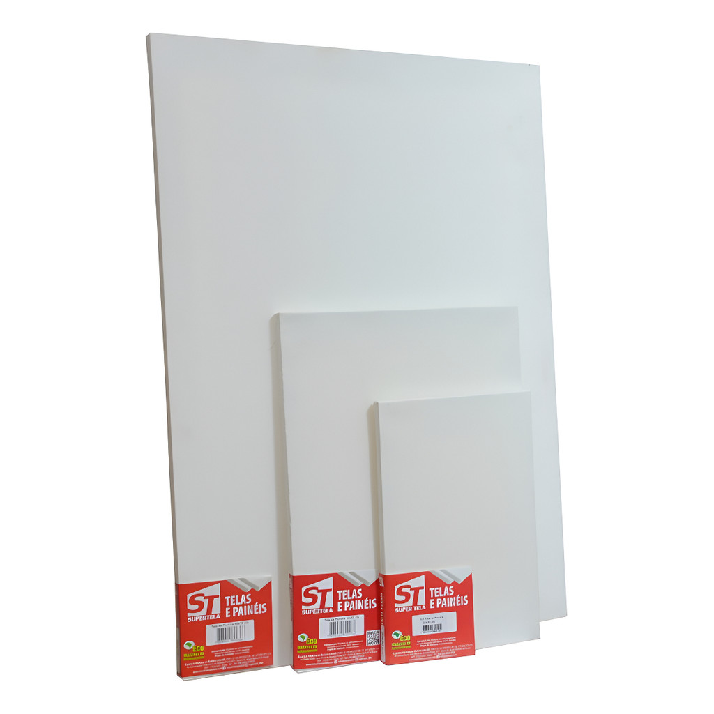 Tela de pintura 20x30 pacote com 6 unidades Super Tela