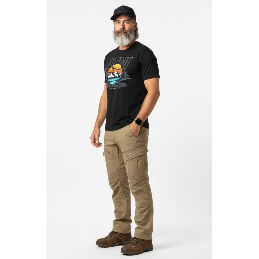 Camiseta Paramotor Trike Masculina Algodão Premium 100% Voar Menegotti N°08