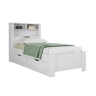 Cama Solteiro Multifuncional Invicta c/ 2 Gavetas Branco - Santos Andirá em Oferta na Shopee