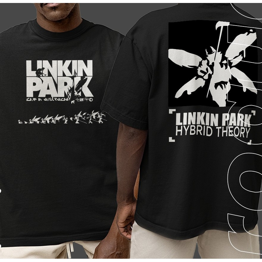 [Camiseta Premium em Algodão Puro]GXG Camiseta Basica e OVERSIZED Hybrid Theory Álbum Estreia Linkin Park Banda Rock Tee