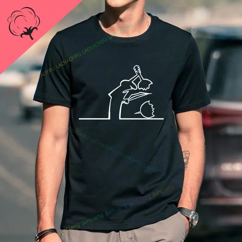 Camiseta Masculina Linha Violenta Estampada Lançamento Camiseta 100% Algodão Camisetão Camisa Oversized Plus - Camisarte
