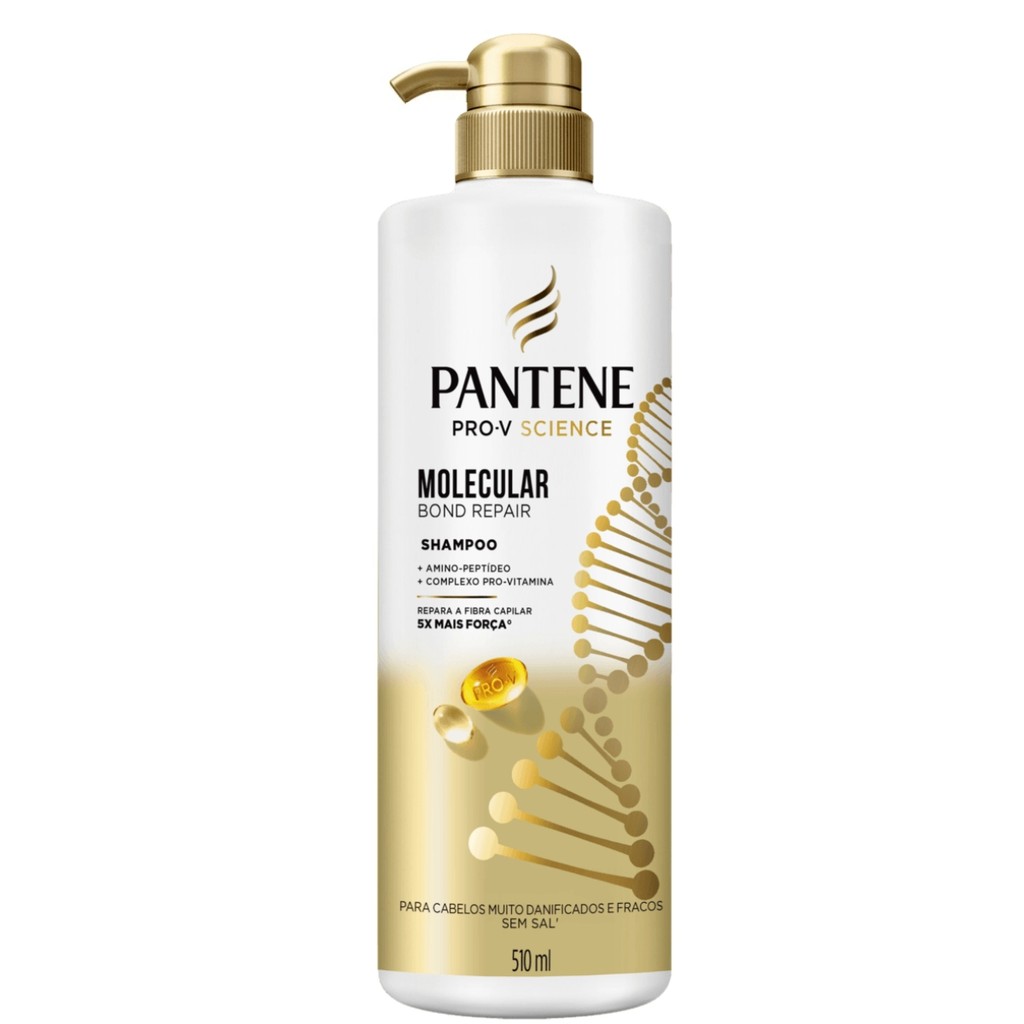 SHAMPOO PANTENE MOLECULAR BOND REPAIR 510ML em Oferta na Shopee