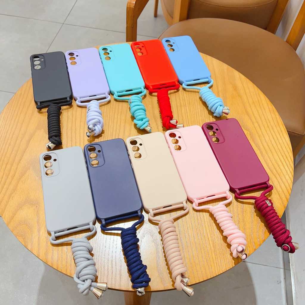Capinha com Cordão Suporte de pescoço Aveludada para XAIOMI  RM NOTE 12 13 4G 13PRO 5G 13C 14C (XGB)
