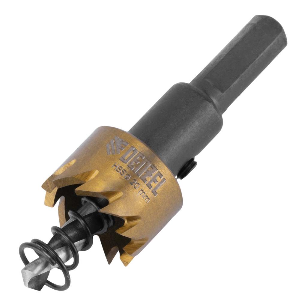 SERRA COPO, PARA METAL, REVESTIMENTO DE NITRETO DE TITANIO, 20MM, 1PC // DENZEL em Oferta na Shopee