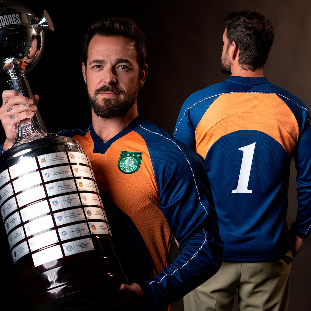 Camisa Palmeiras Goleiro Marcos 2000 Manga Longa Oficial