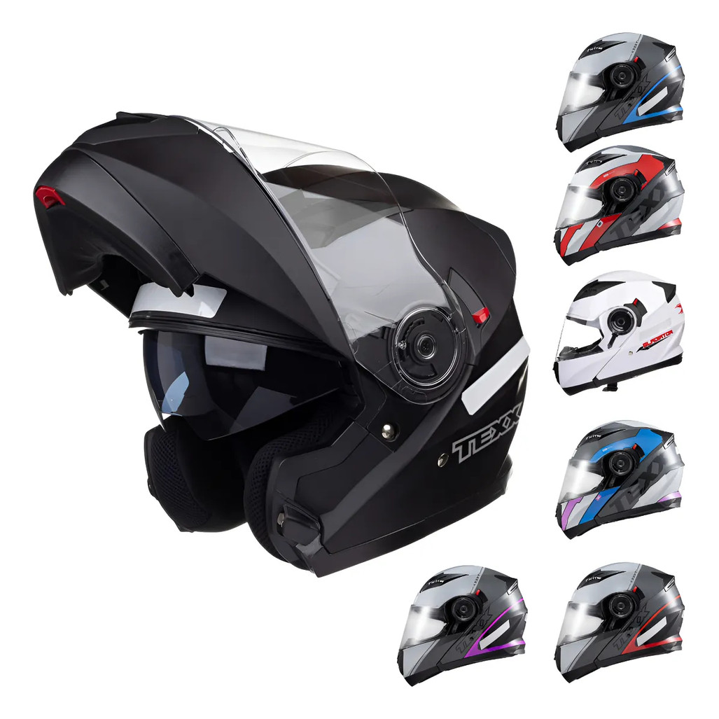 Capacete Articulado Robocop Com Óculos Solar Texx Gladiator