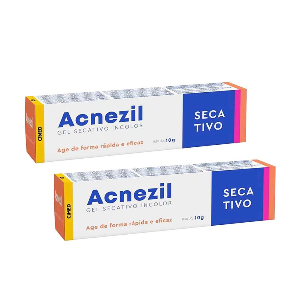 Kit 2 Acnezil Gel Secativo Incolor 10g - Cimed