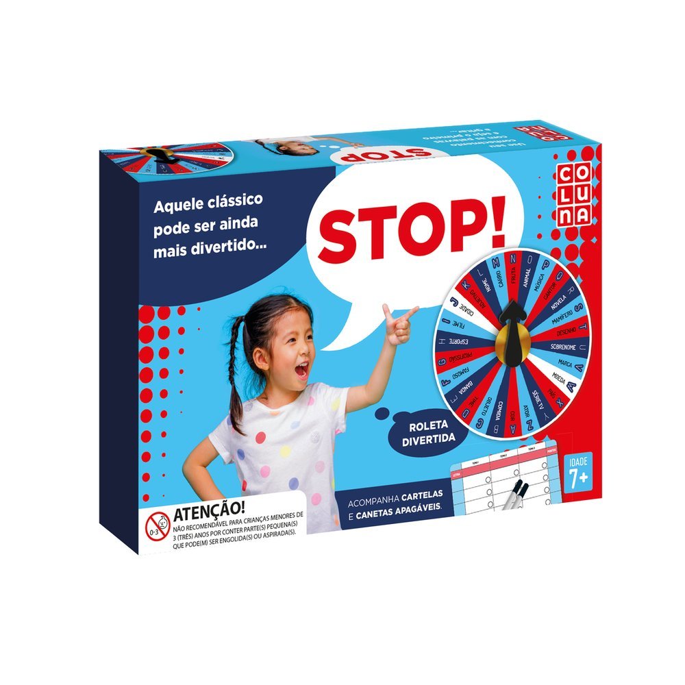 Brinquedo Jogo Stop Educativo Diversão Família em Oferta na Shopee