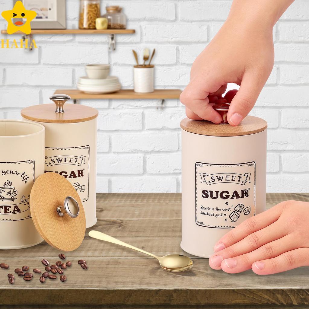 Kit De Recipientes De Cozinha Vintage De Metal , Conjuntos De Vasilhas Herméticas Muito Versáteis Para Cozinhas SHOPSBC3