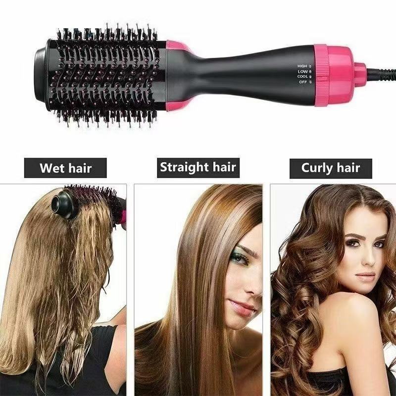 Escova Secadora Alisador Elétrica Quente Cabelo 3 Em 1--1651 em Oferta na Shopee