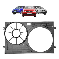 Defletor Ventoinha Radiador Polo 2003 2004 2005 2006 Com Ar