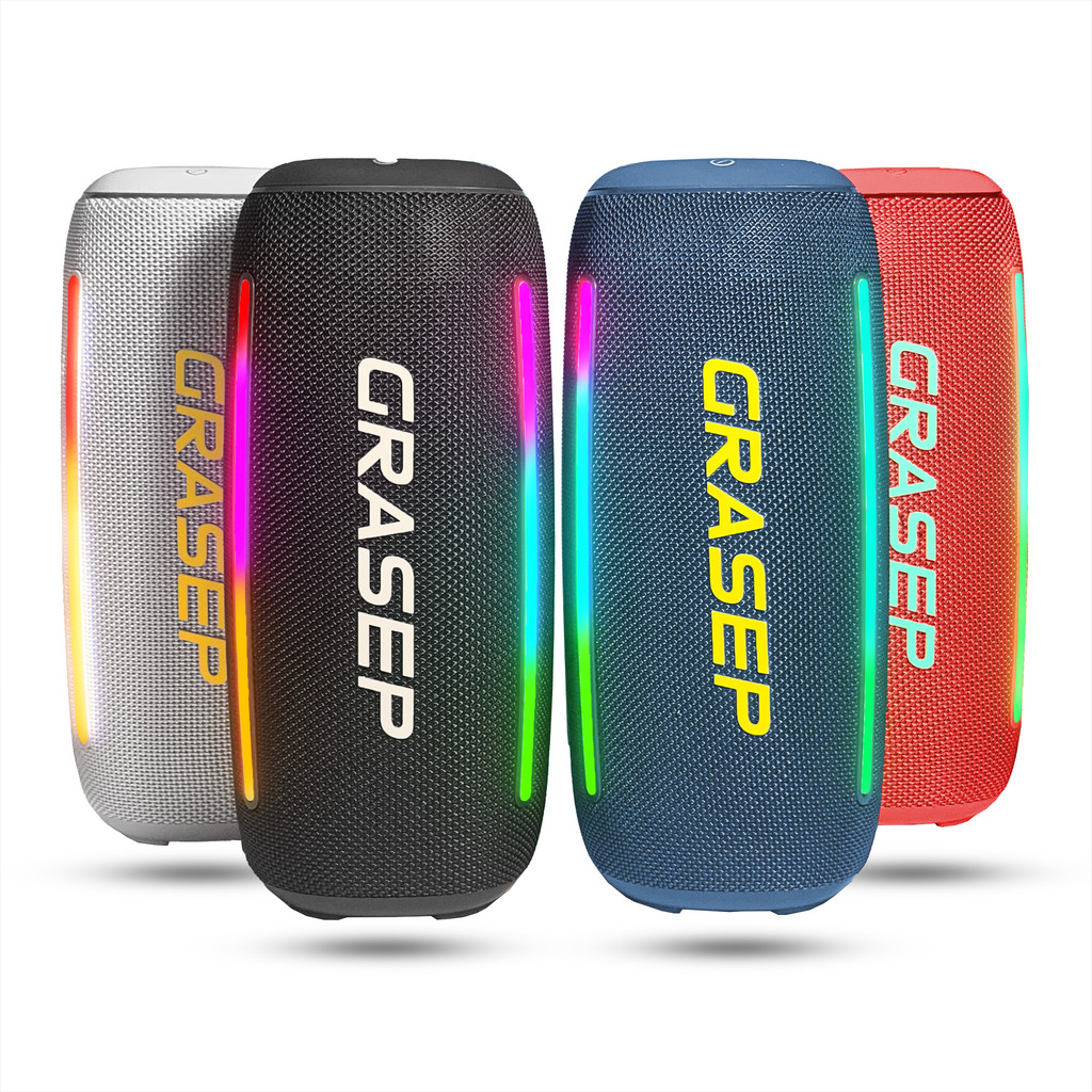 Caixa Som Bluetooth Portatil 35W TWS Subwoofer 4000mAh USB FM SD Chamadas Hands-Free Potente Som Estereo