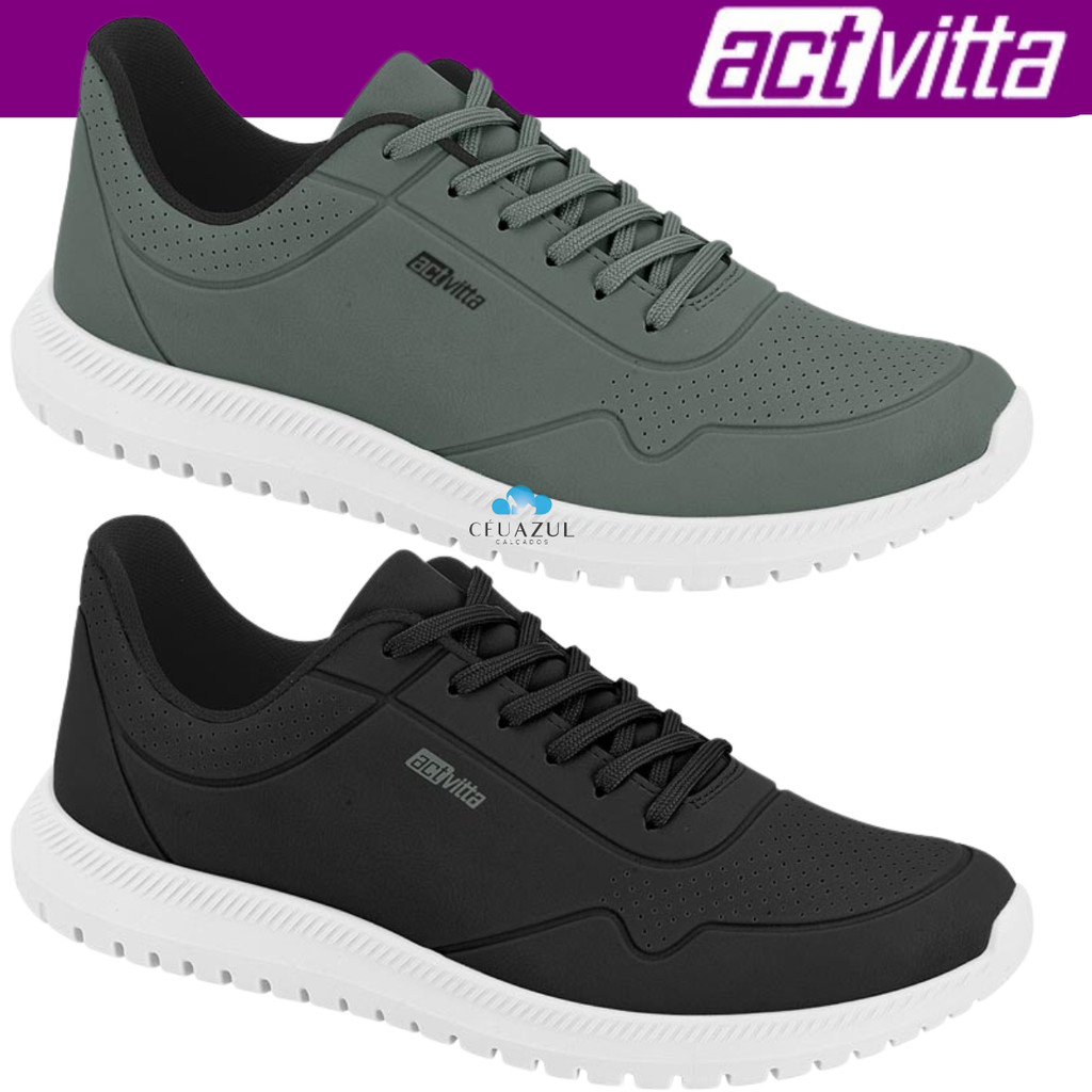 Tênis Masculino Actvitta Casual Conforto Original Dia a Dia em Oferta na Shopee