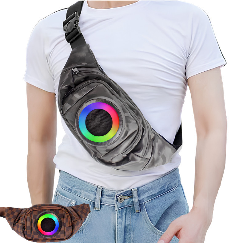 Bolsa Multifuncional e Moderna com Caixa de Som Acoplada a Bag FM/USB Pochete