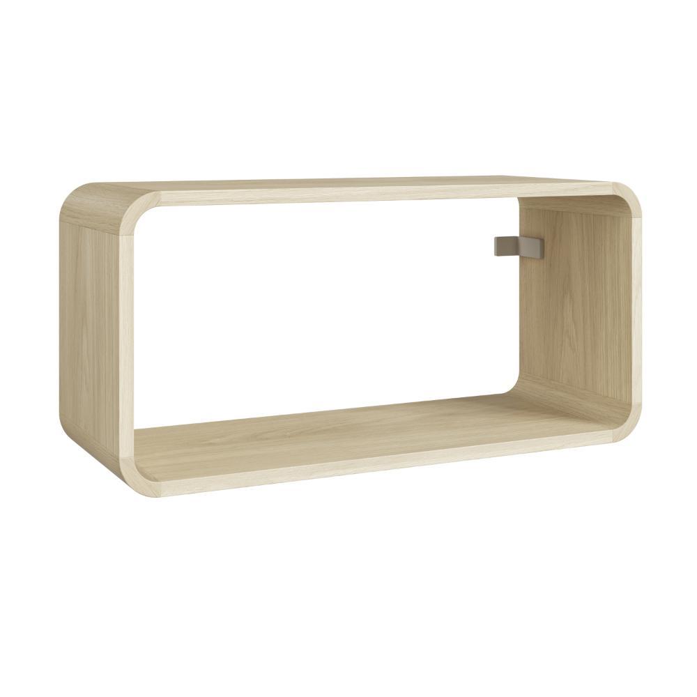 Prateleira Suspensa Nicho Duplo Linha Curve CV009CACA 62cm Carvalho Araguaia - C