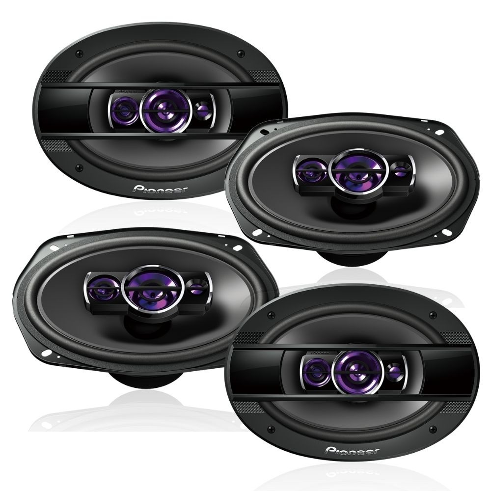 Kit Alto Falante Pioneer TS-6960BR 6x9 Polegadas Quadriaxial 100WRMS 4 Ohms Bobina Simples em Oferta na Shopee