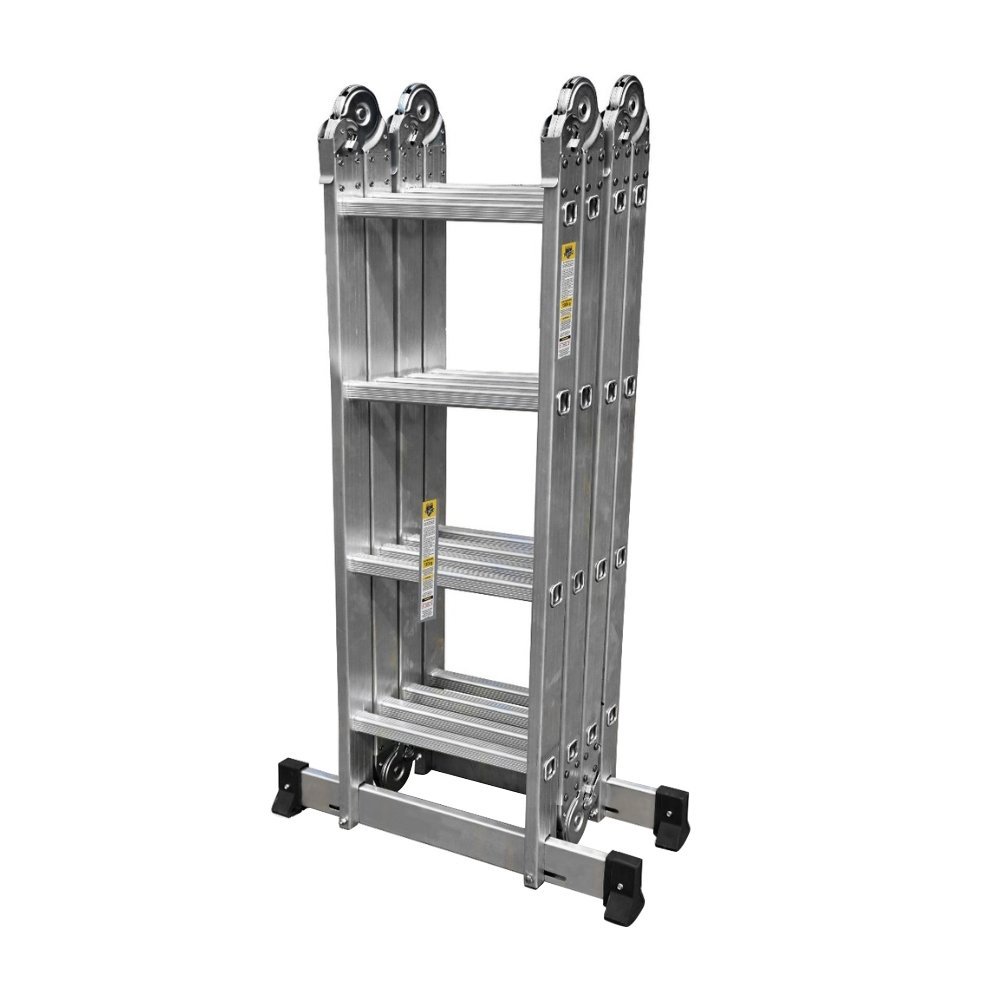 Escada Articulada Prime Botafogo Aluminio 16 Em 1 4x4 16 Degraus