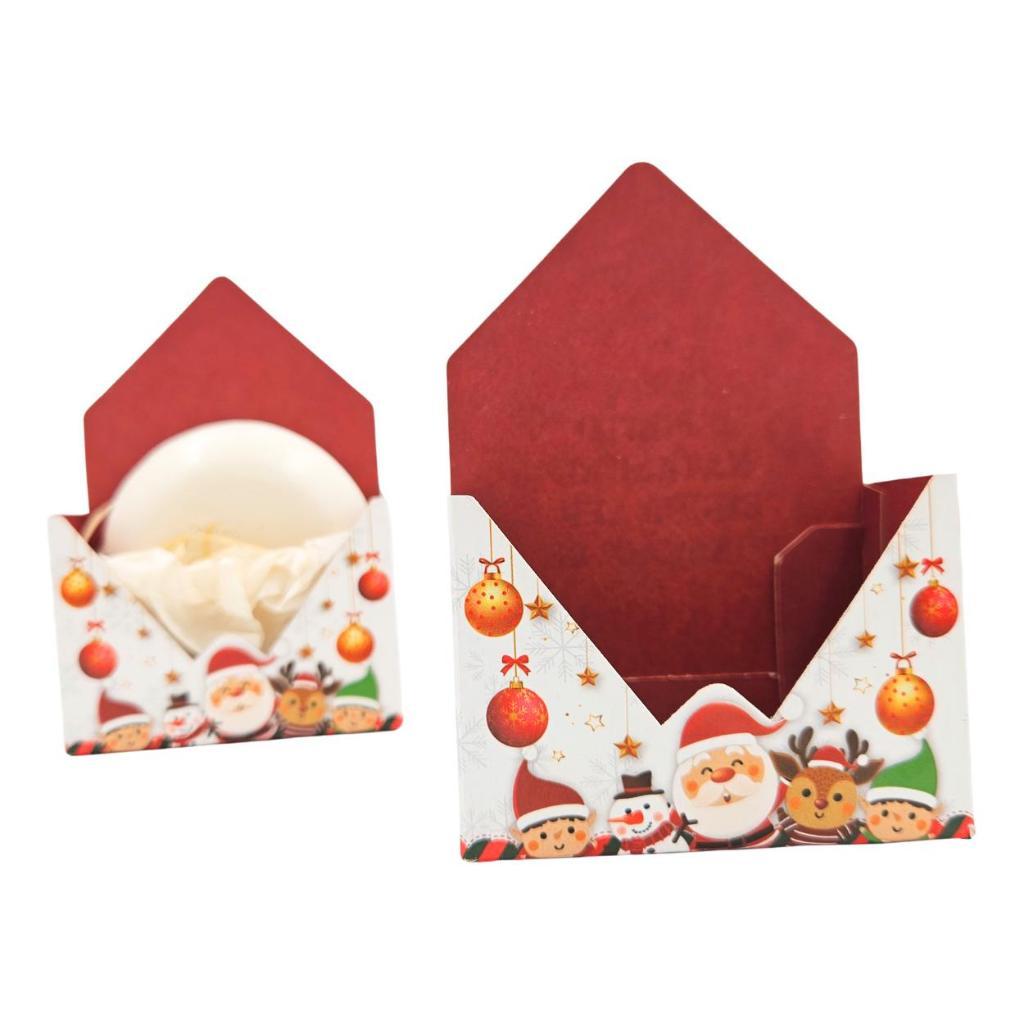 caixa para Lembrancinha de Natal | Embalagens Mini Envelope de Natal | Sabonete, Bombom Cristã