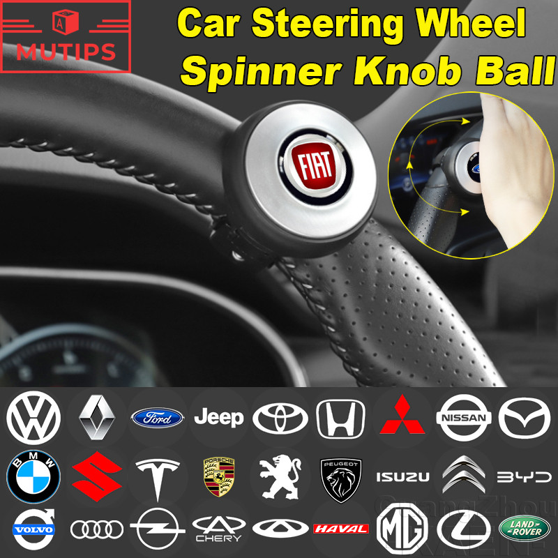 【MUTIPS】360 ° Rotação Do Volante Elétrico Carro Bola Girador Lidar Com Botão Impulsionador