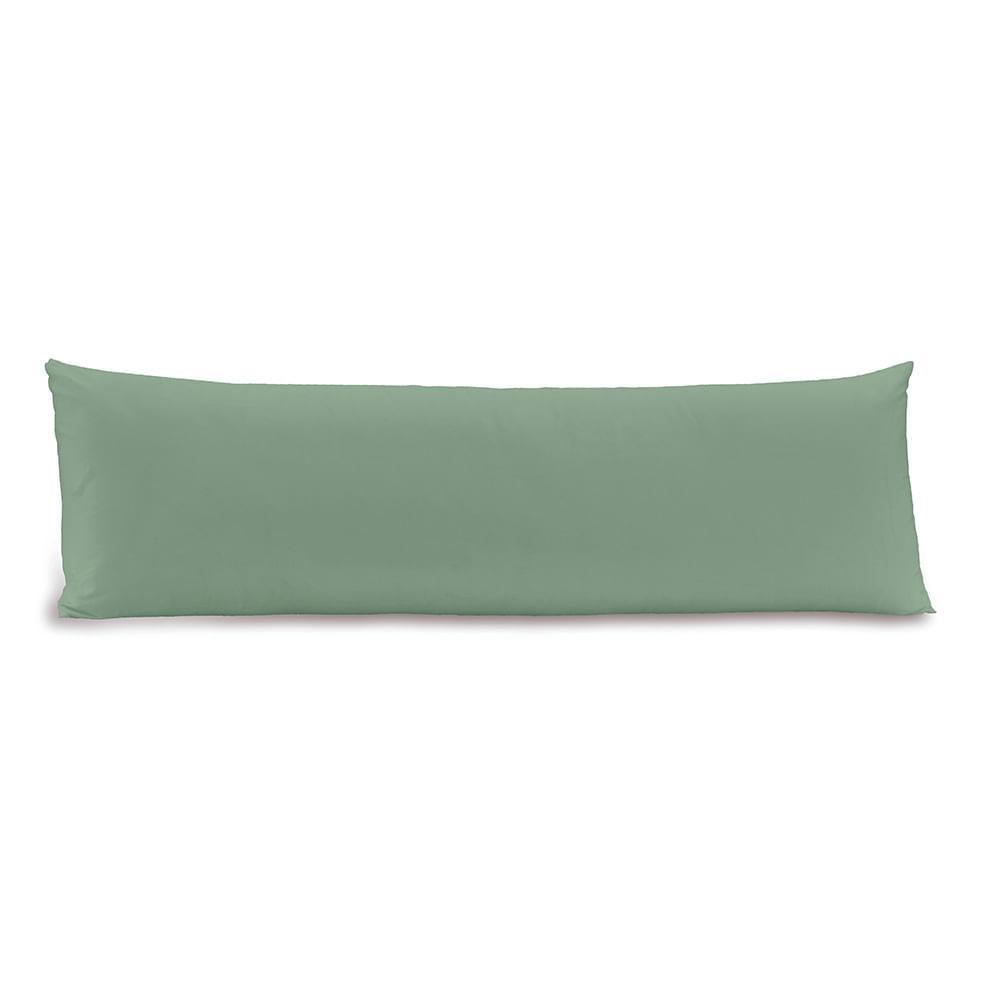 Fronha Body Pillow Altenburg Toque Acetinado 40cm x 130cm Verde em Oferta na Shopee