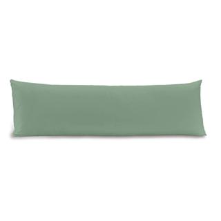 Fronha Body Pillow Altenburg Toque Acetinado 40cm x 130cm Verde em Oferta na Shopee