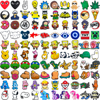 MEIDJ Encantos De Sapato 100 Padrão De Desenho Animado Decorações De Série De Animais Acessórios De PVC Com Botão em Oferta na Shopee