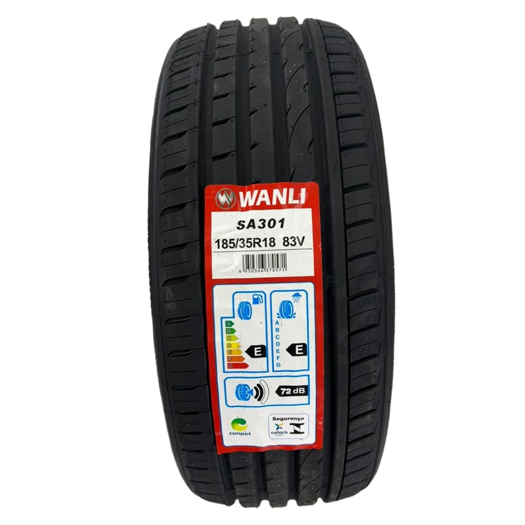 Pneu Wanli 185/35R18 83V SA301 – Up TSI, Punto, Polo, Fiesta, Sandero – Perfil Baixo
