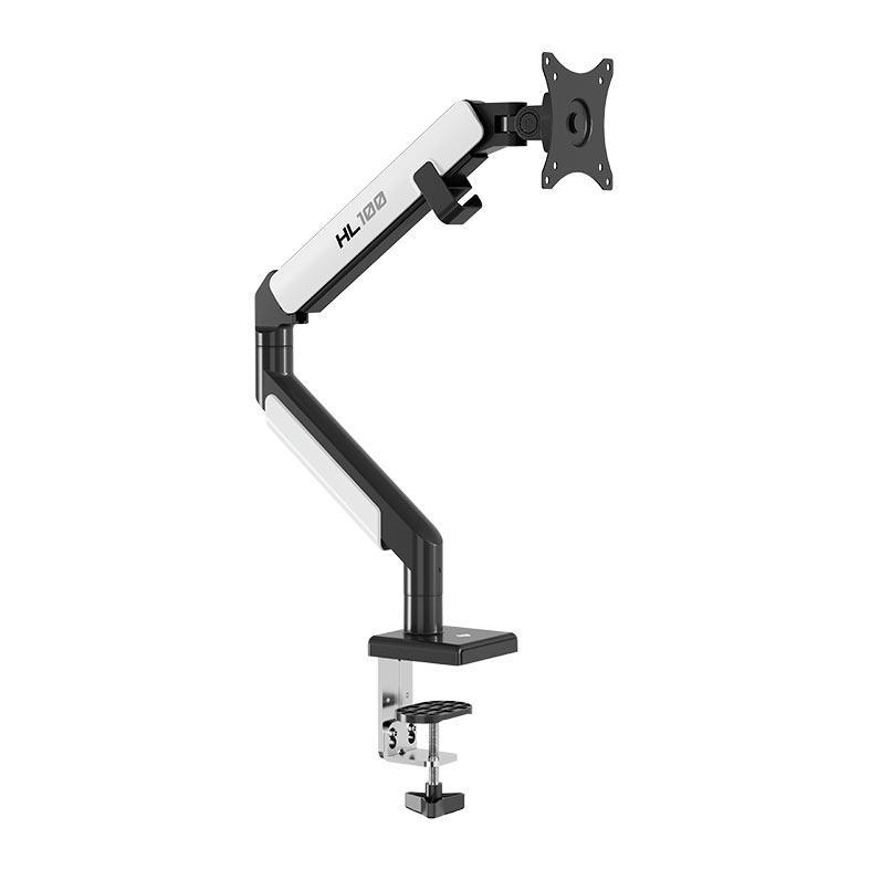 Suporte Articulado Para Monitor Pichau HL100, 17 Pol a 40 Pol, Preto e Branco, PCH-LOT100-BL01