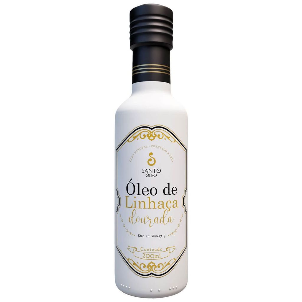 Óleo de Linhaça Dourada  200ml - Santo Óleo em Oferta na Shopee