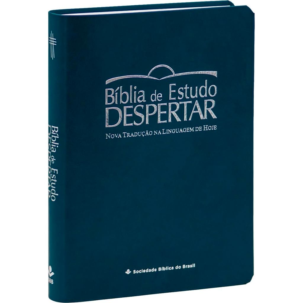 Bíblia de Estudo Despertar | NTLH | Letra Normal | Couro | Azul