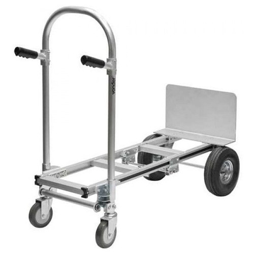 Carrinho para Carga Alumínio 2 em 1 - 150kg Modo Carrinho e 300kg Modo Plataforma Horizontal Vonder em Oferta na Shopee