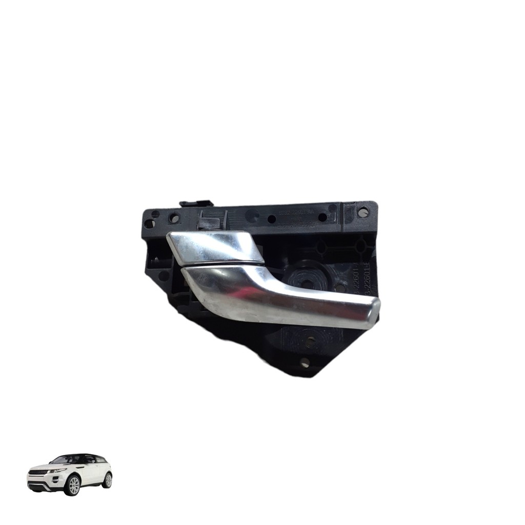 Maçaneta Interna Dianteira Esquerda Land Rover Evoque 11/13 - Preto E Prata - Dianteira
