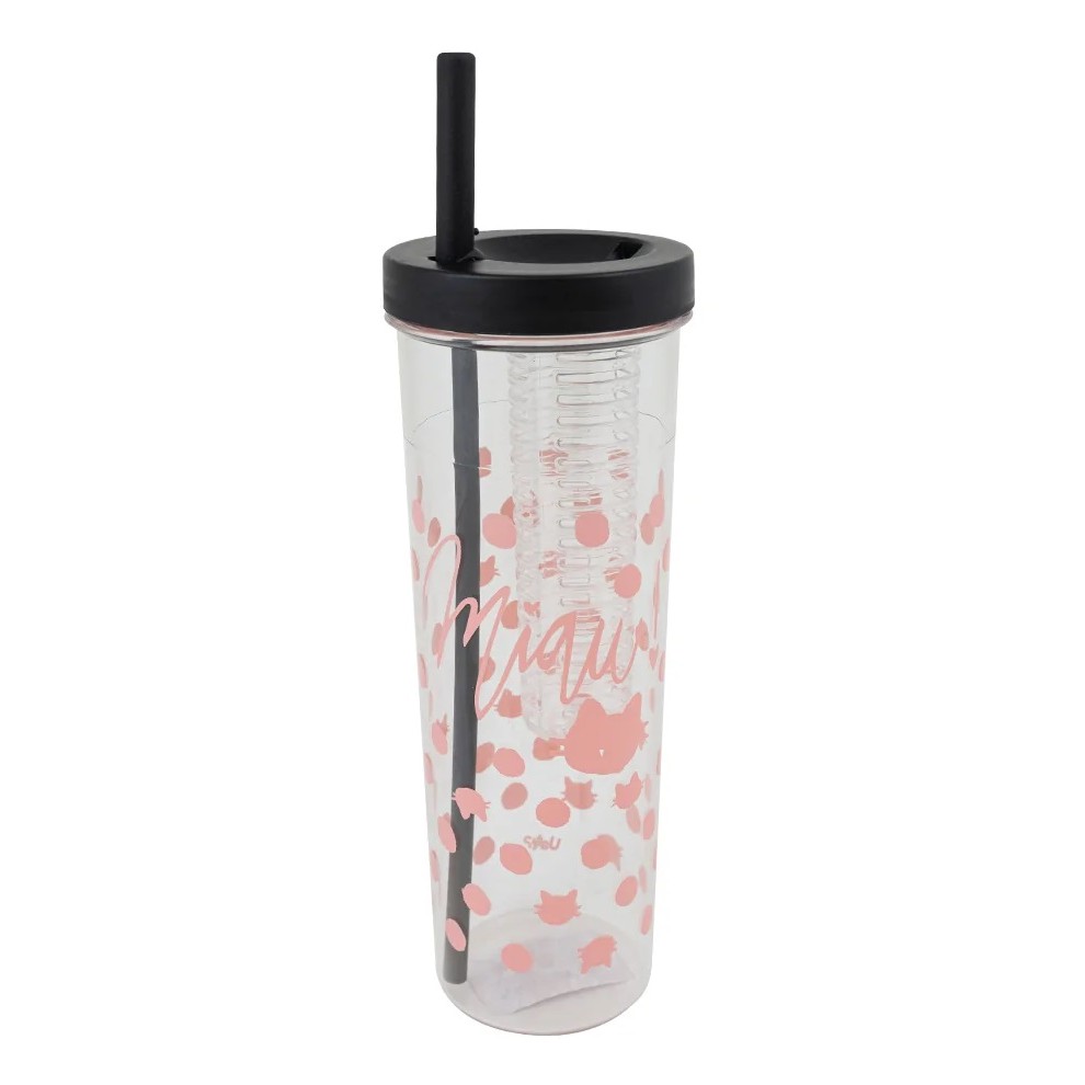 COPO CANUDO COM INFUSOR 700ML - GATINHA POA UATT