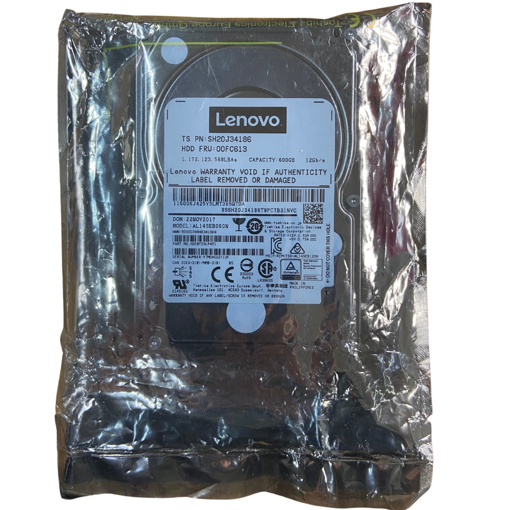 HD Lenovo 600GB 2.5 SAS 12Gbps 10000RPM FRU 00FC613