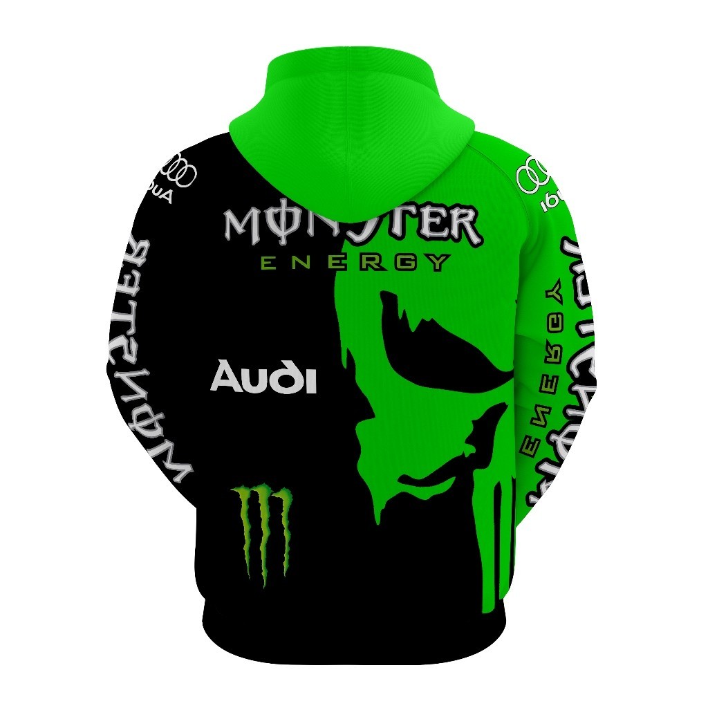 Blusa Masculina Moletom Audi Moto Skull