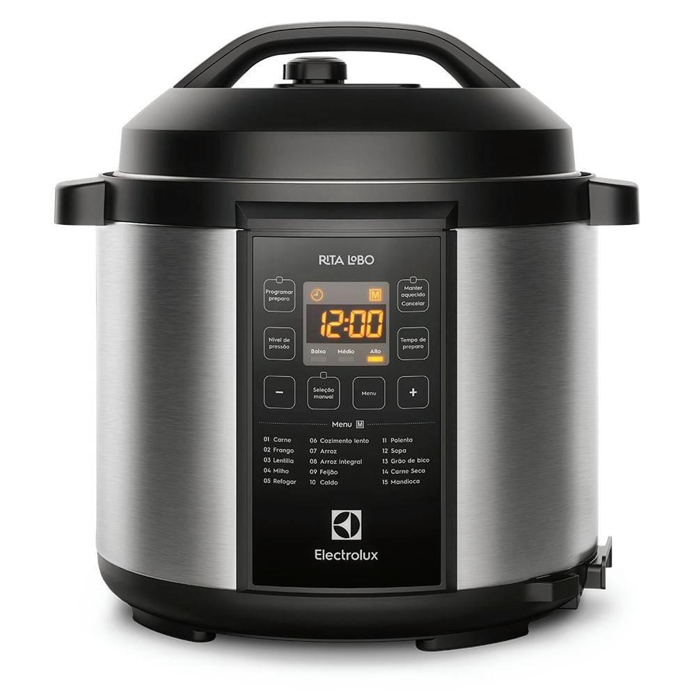 Panela de Pressão Electrolux Elétrica 6L com 15 Receitas Pré em Oferta na Shopee