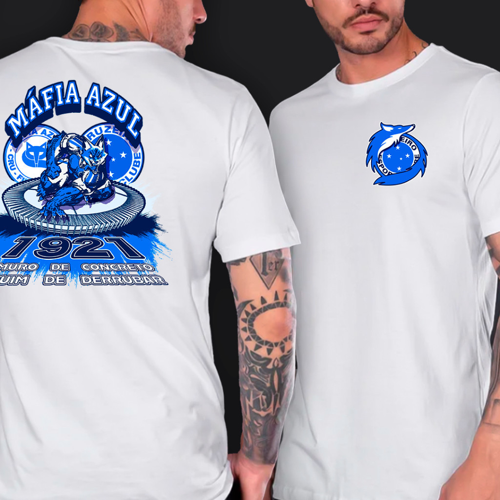 Camiseta Torcedor Cruzeiro Camisa Mineirão Blusa de Malha 100% Algodão - Envio Rápido - K N STORE