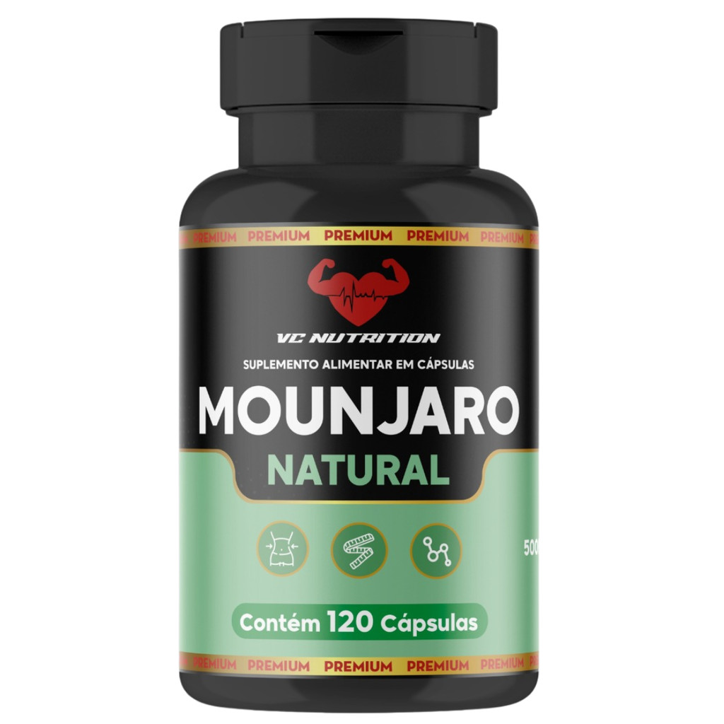 Suporte natural ao metabolismo 120 capsulas 500mg, Berberina + Psyllium