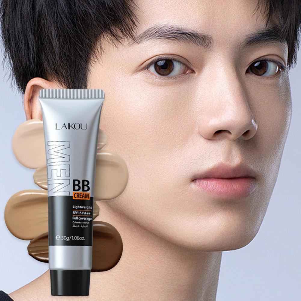 Creme De Maquiagem Masculino Corretivo Hidratante BB À Prova De Suor 50g E D'água D4N1