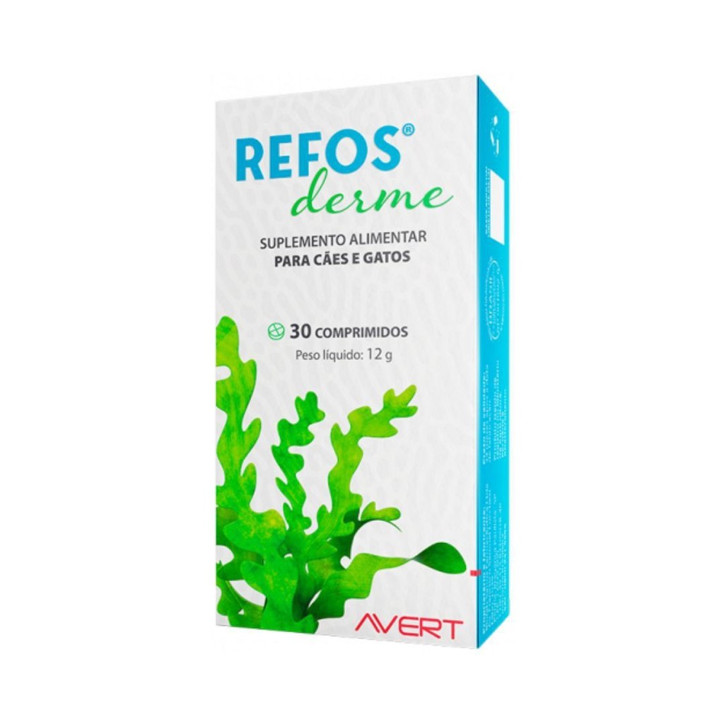 Refos Derme 30 comprimidos Avert em Oferta na Shopee
