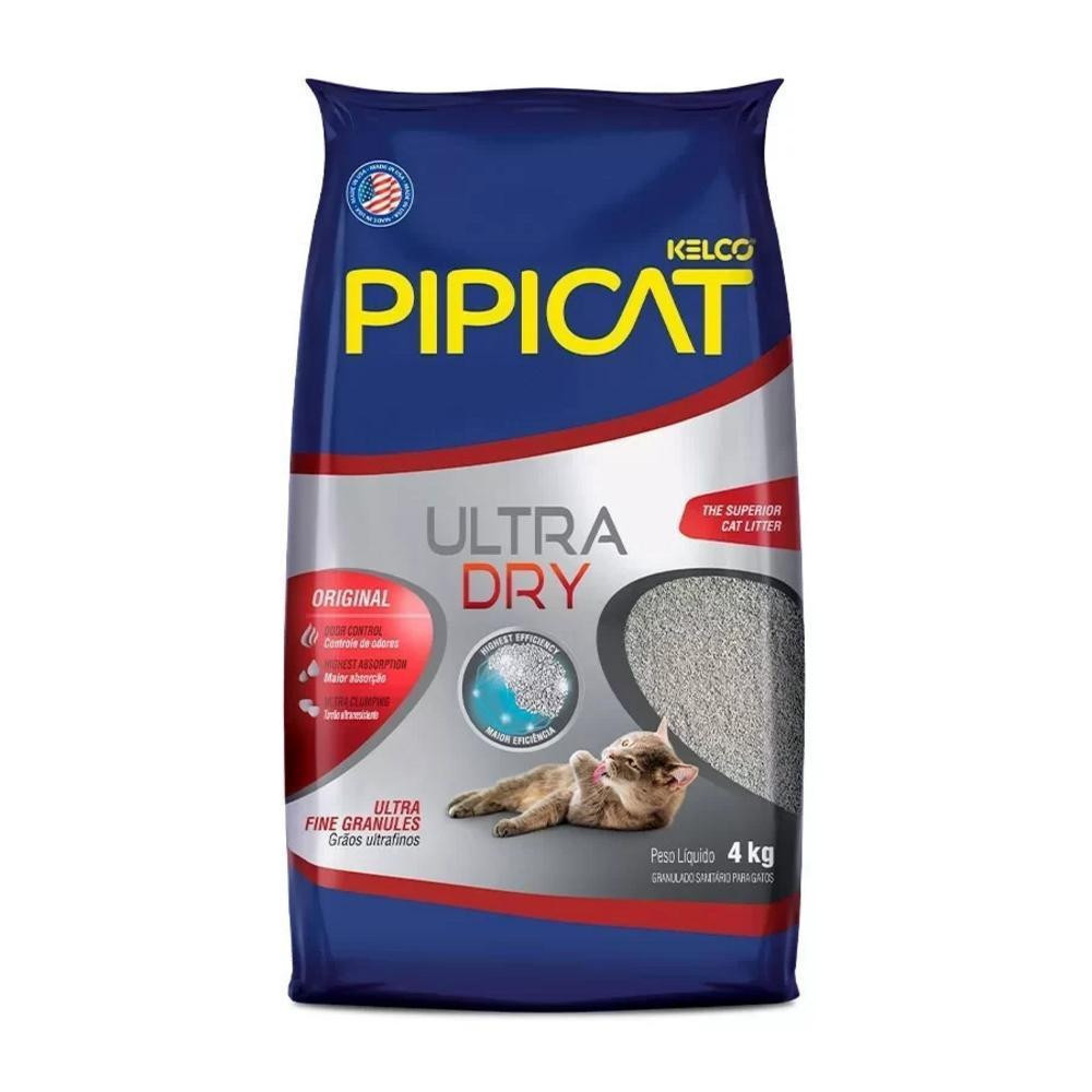 Areia Higiênica Pipicat Ultra Dry Kelco 4Kg em Oferta na Shopee