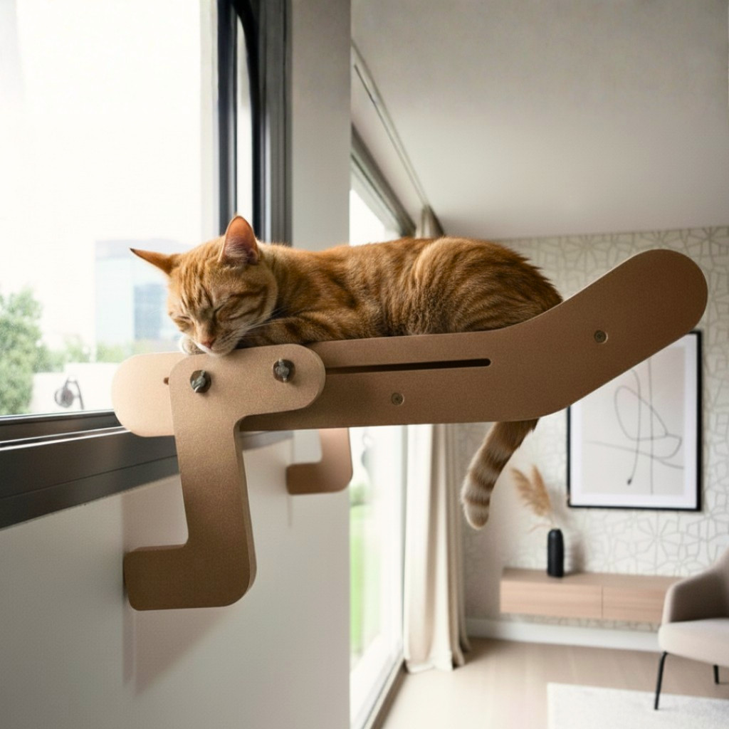 Janeleira Cama Gatos Suporte Para Janela Varanda Até 25kg