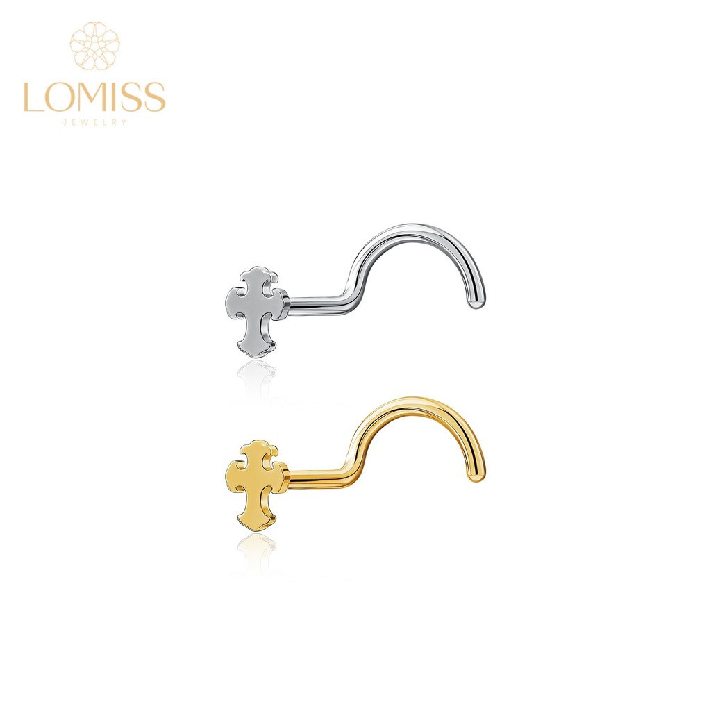 Piercing Nariz Nostril Labret Boca Aço Cirúrgico Transversal Cruz Para Lábios De Nariz em Oferta na Shopee