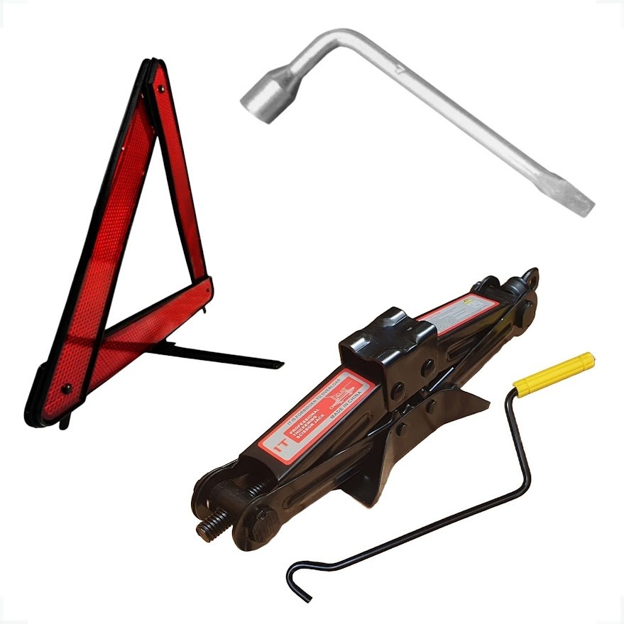 Jogo Macaco 1 Ton + Triângulo + Chave Roda Biela L 17mm em Oferta na Shopee