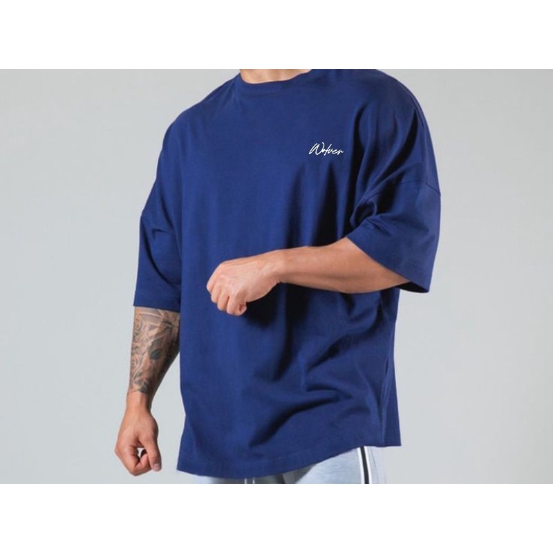 Camiseta Unissex Oversized Plus Size Feminina Masculina Pequeno Logo Unissex Algodão Premium Casual Urbana Confortável
