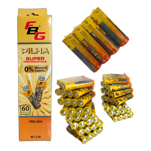 Kit 60 Pilhas Pequena Comum Aa Duravel 1,5v P/ Eletronicos em Oferta na Shopee
