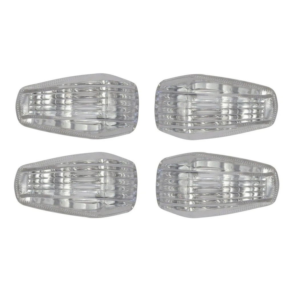 Kit 4 Lente Setas Haojue Suzuki Yes 125 2004 a 2013 Cristal Lâmpadas — imagem 2 de 2
